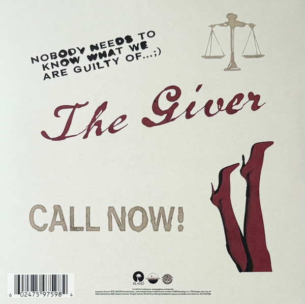 The Giver back cover