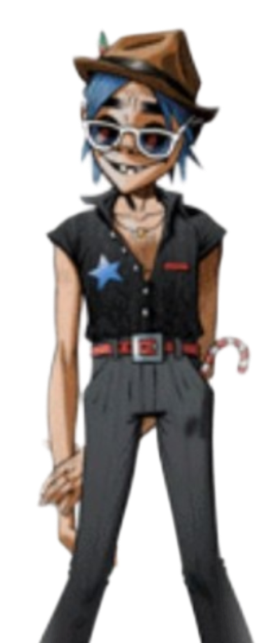 2D from the band Gorillaz